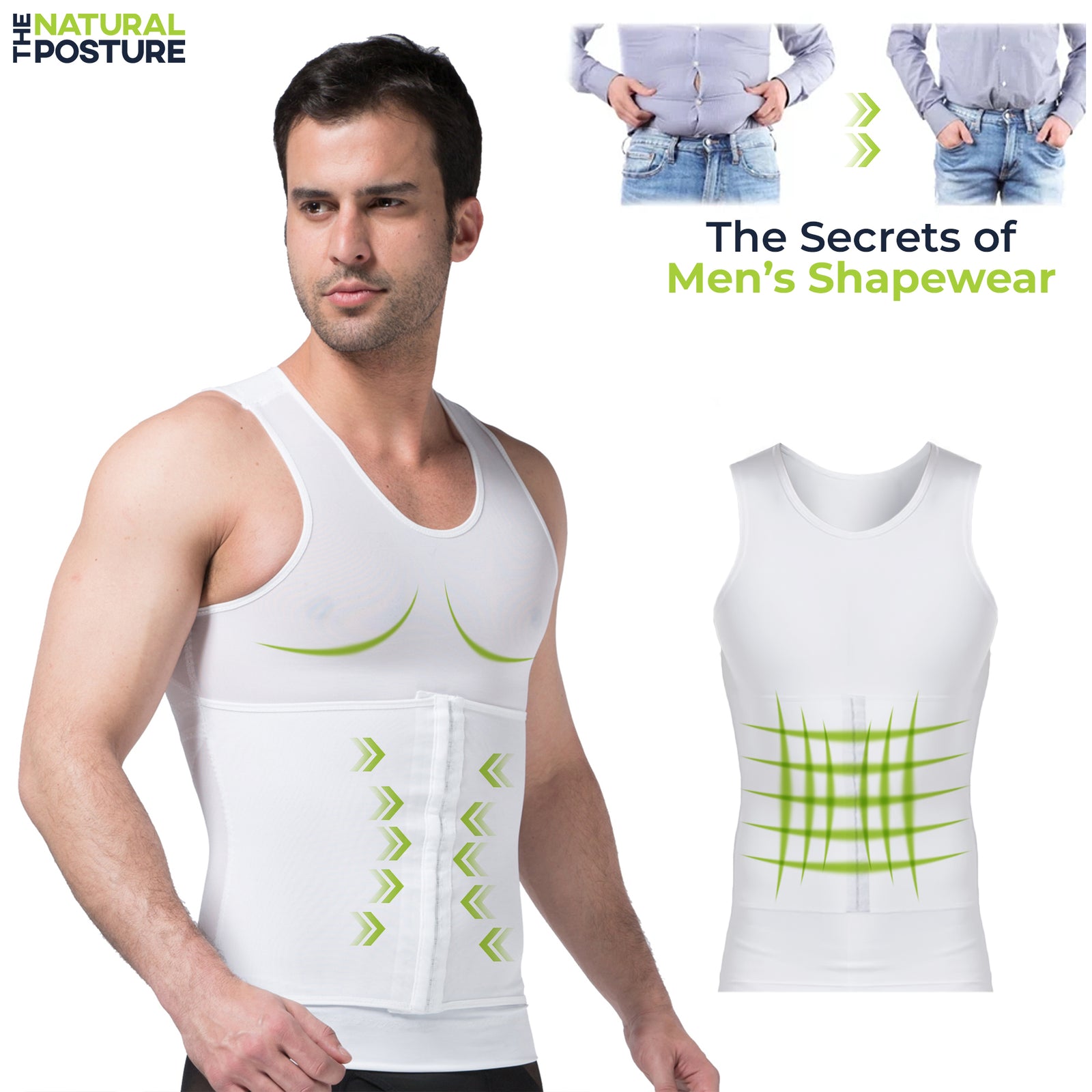 Slimming Body Shaper Undershirt Corset - The Natural Posture