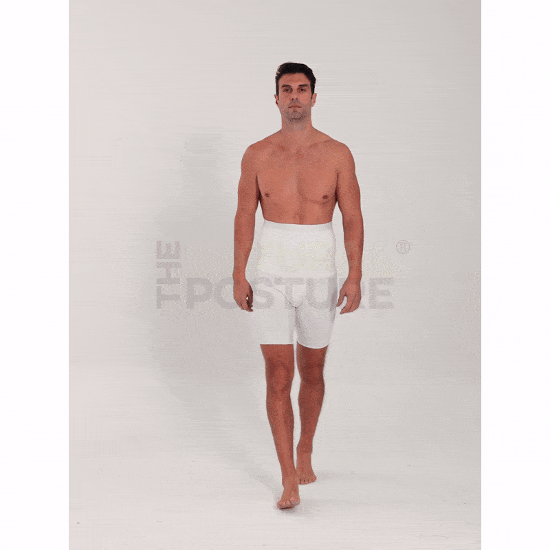 Men's Hi-Waist Compression Boxer Shorts – Tummy Slimmer Body Shaper Girdle, Nylon/Spandex, Seamless