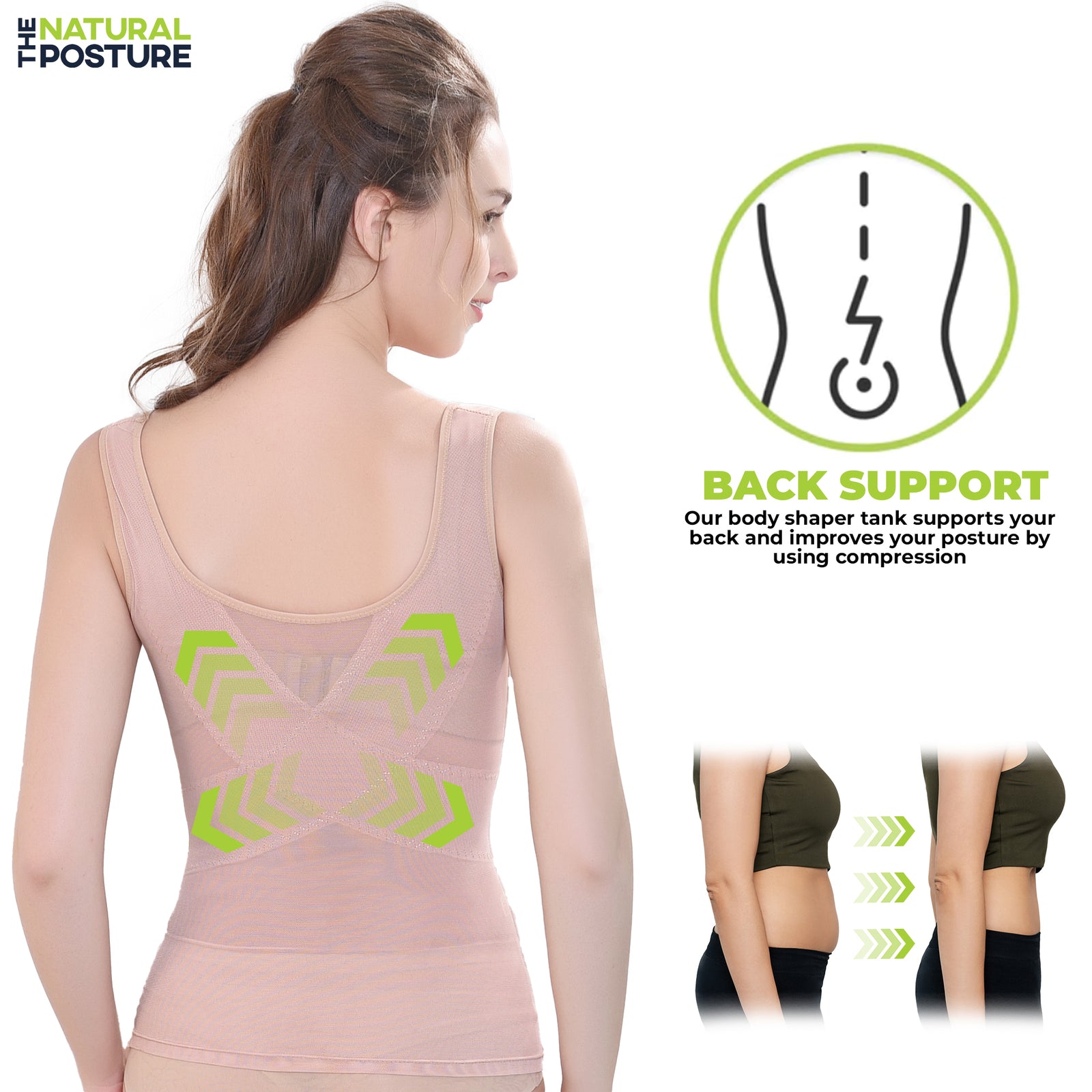 Slimming Upper Body Shaper Tank - The Natural Posture