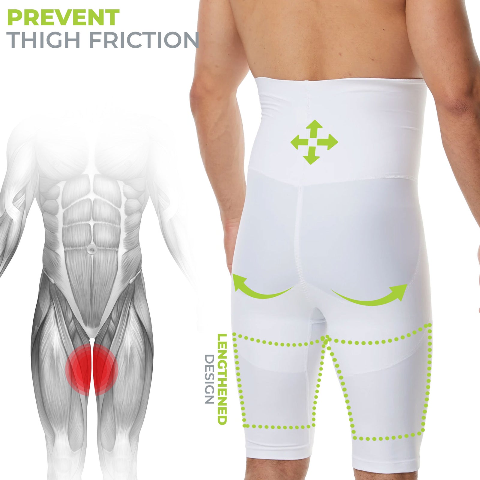 Ultra Compression Girdle Shorts - The Natural Posture