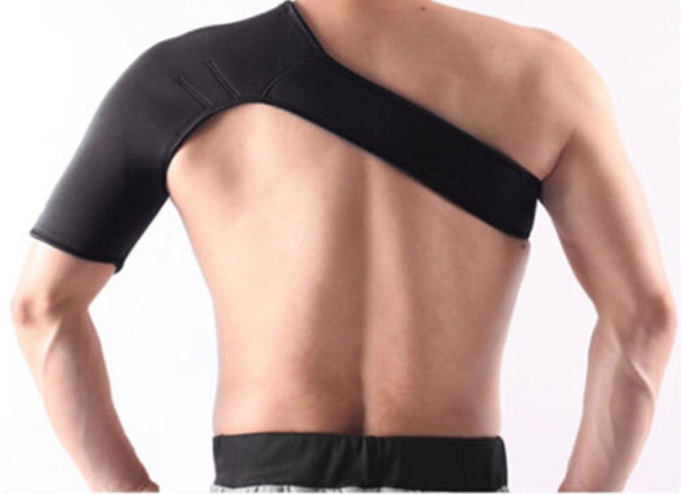Shoulder Support Brace Neoprene Straps Gym Sports Shoulder Brace - Injury  Recovery, Muscle Relief, Joint Protection - Unisex One Size, Fits Both Left