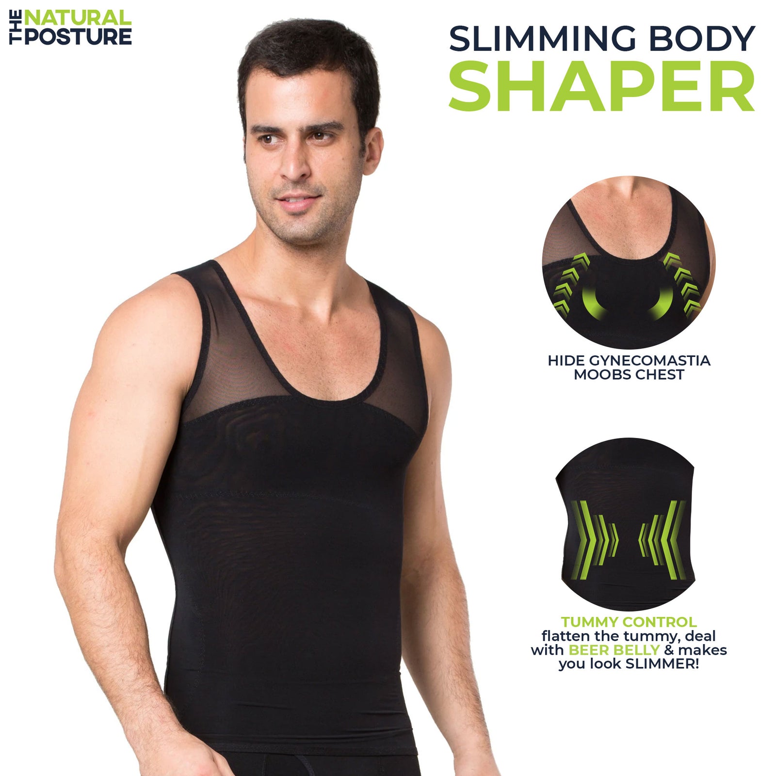 Breathable Slimming Body Shaper Under Shirt - The Natural Posture