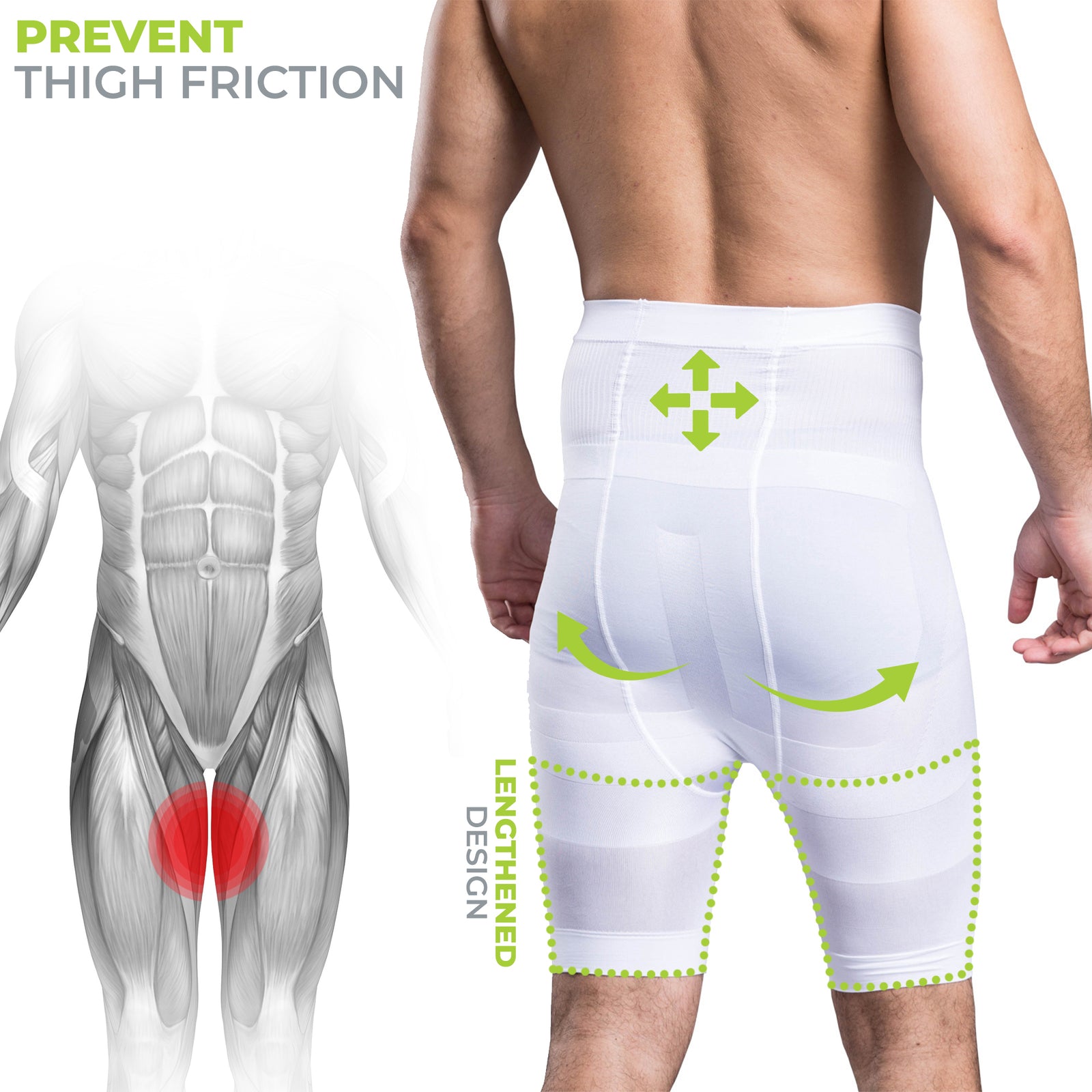 Men's Girdle Compression Shorts - The Natural Posture