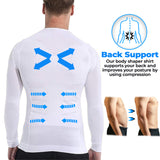 Slimming Body Shaper Long Sleeve Shirt - The Natural Posture