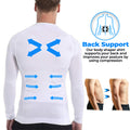 Slimming Body Shaper Long Sleeve Shirt - The Natural Posture