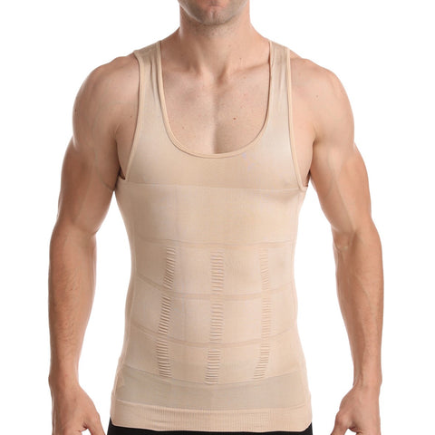 IYUNYI Posture Corrector Shapers Tops Men Slimming Chest Trainer Corset  Compression Body Shaper Sleeveless Short Tops