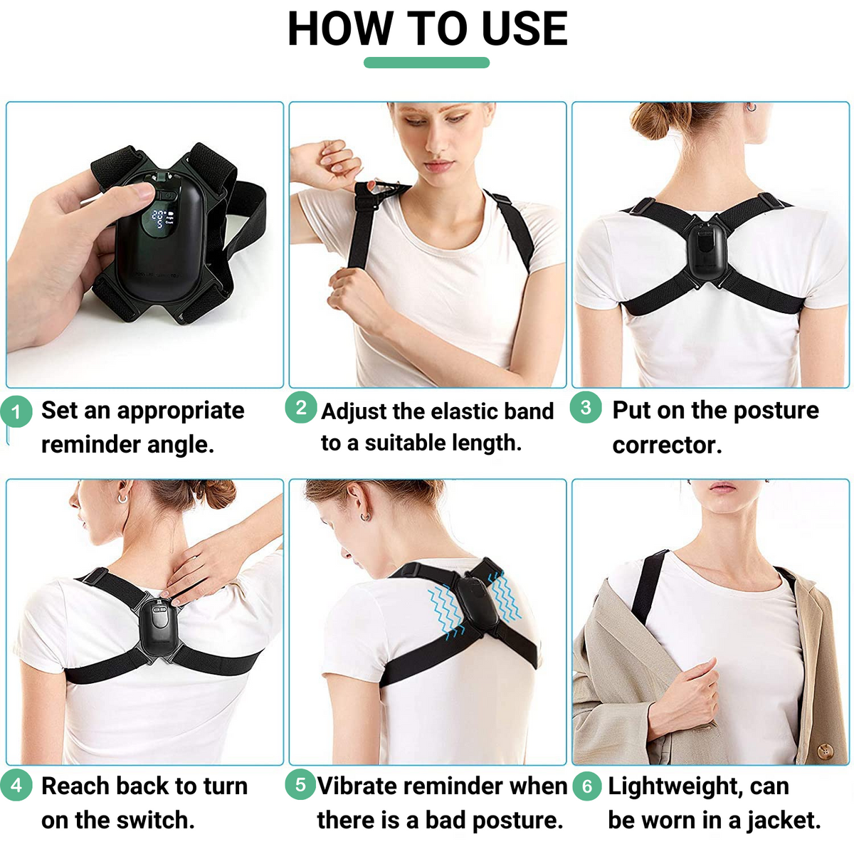 Smart Posture Corrector Improve Your Posture Effortlessly - The Natural ...