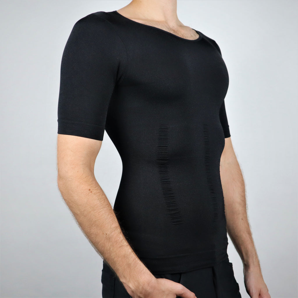 Men compression t shirt slimming body shaper shapewear clothes