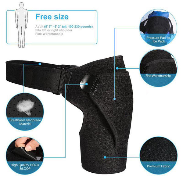 Neoprene Double Pull Magnetic Lumbar Support Lower Back Belt Brace - Pain Relief