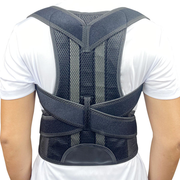 Lower Back Brace Unisex Posture Corrector Lumbar Support - Medium` - Sports  & Fitness > Tapes & Braces