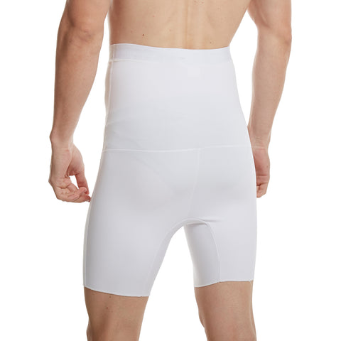 Men's Compression High Waisted Boxer Shorts Tummy Slim Body Shaper Girdle  Pants