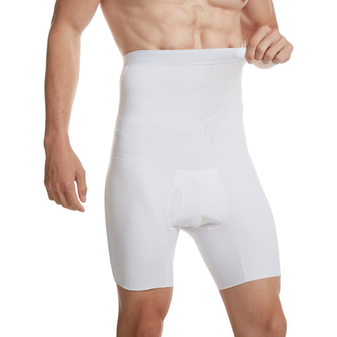 Men's High Waist Compression Boxer Shorts Tummy Slim Girdle Pants