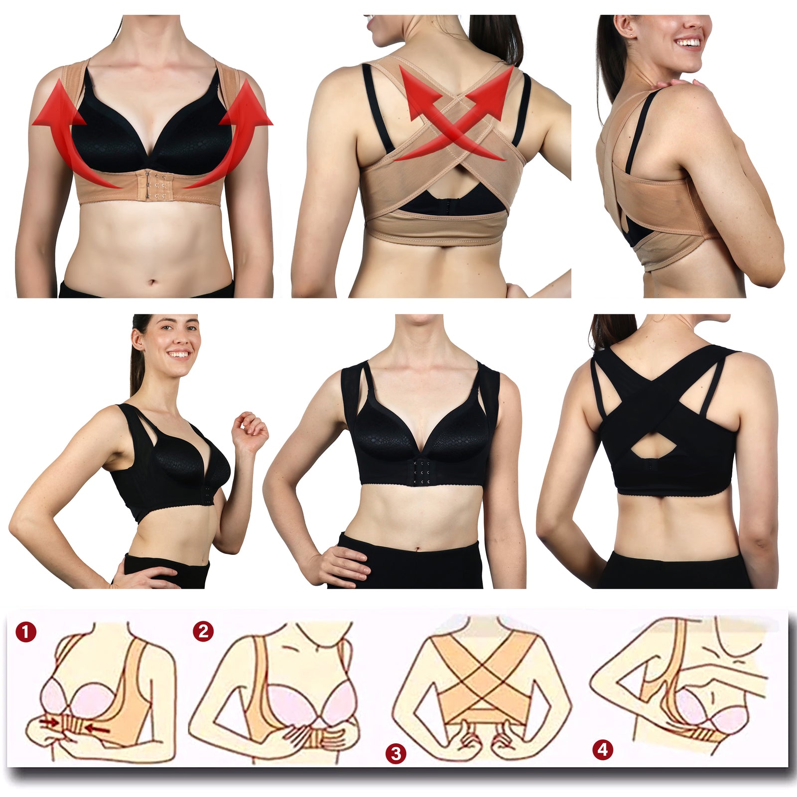 Instructions for Women's Back Support
