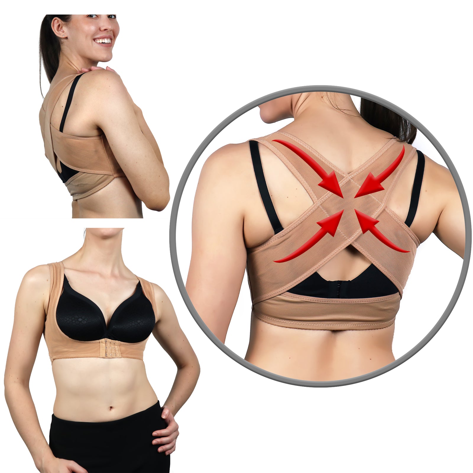 Back Support for Women Light brown