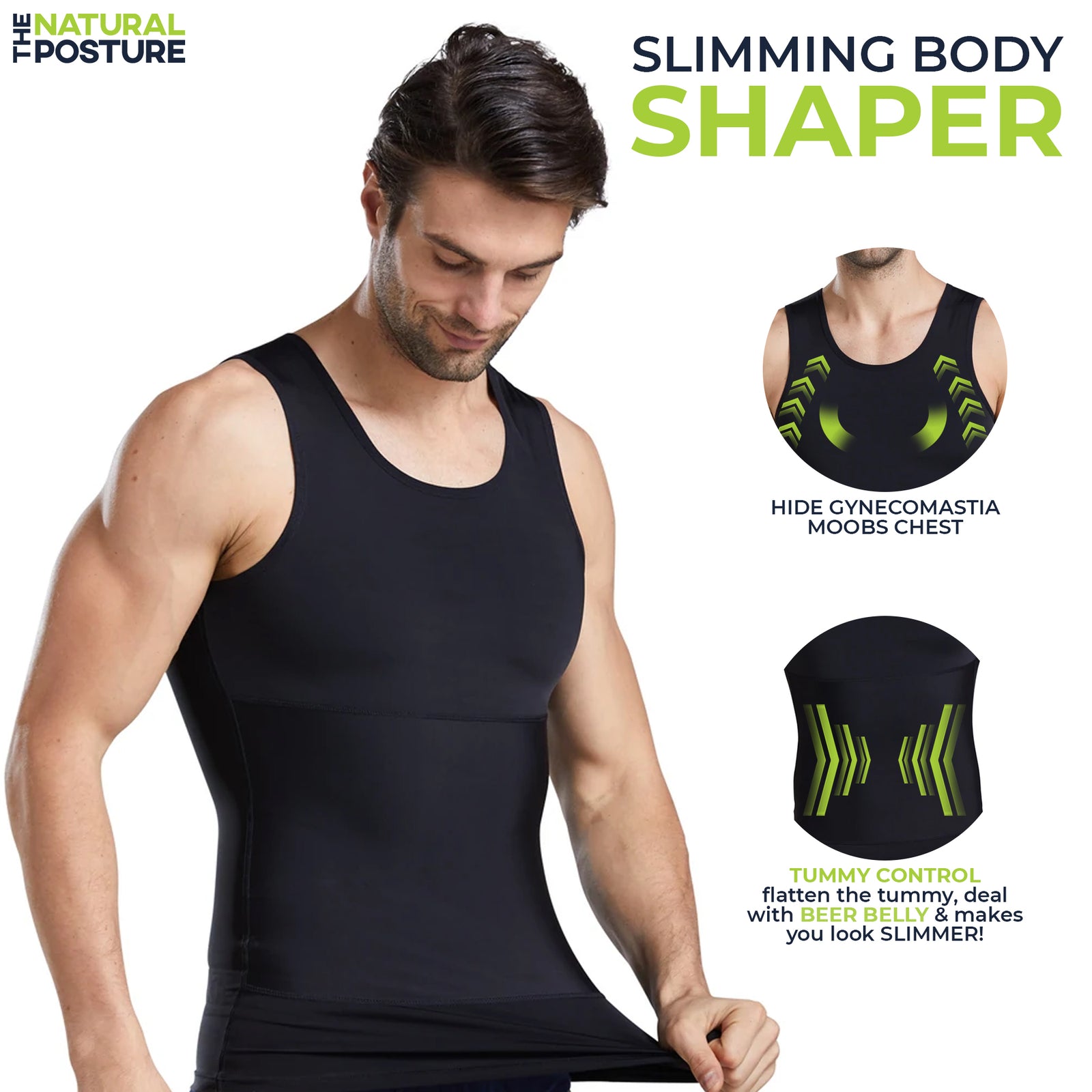 Ultra Slimming Body Shaper Under Shirt - The Natural Posture