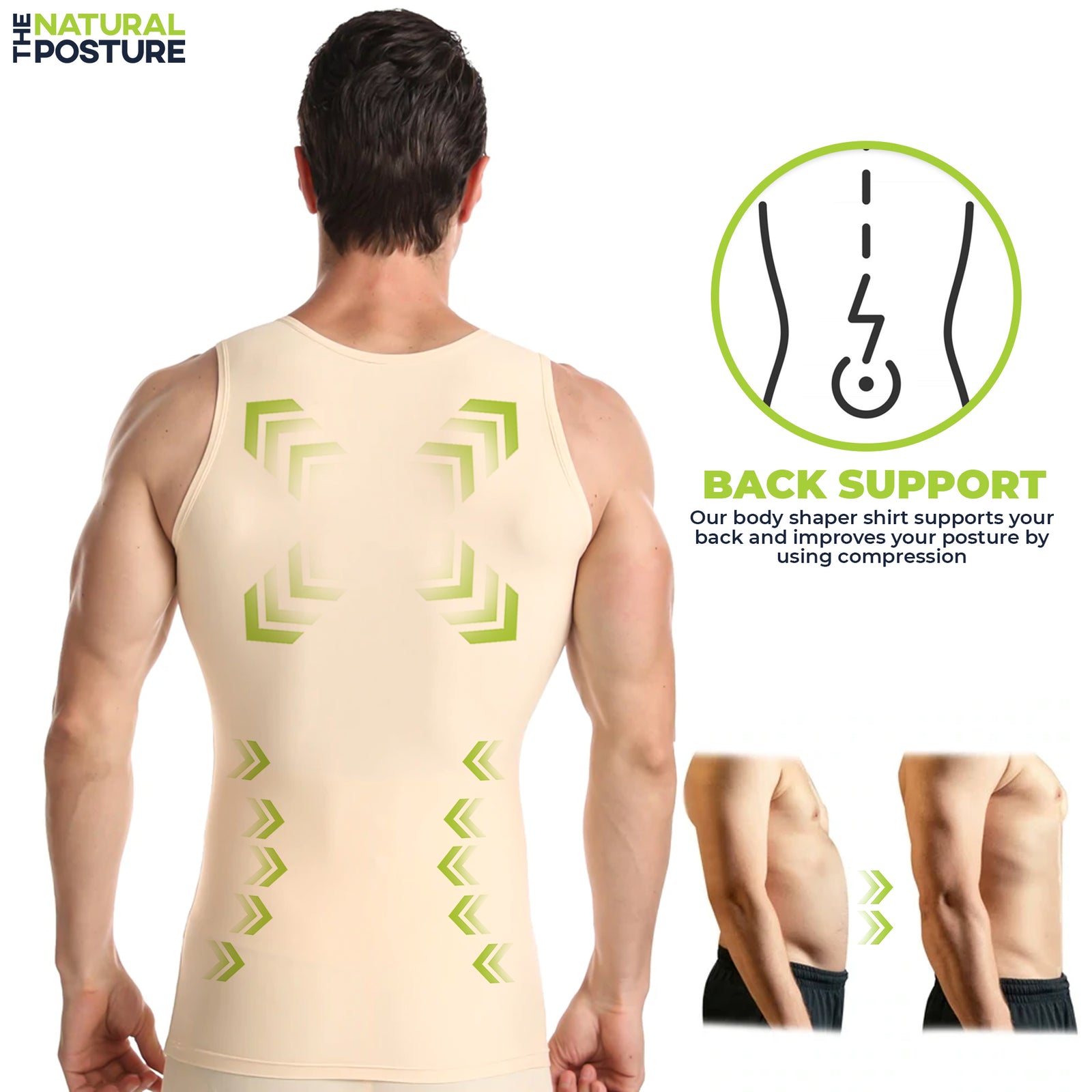 Ultra Slimming Body Shaper Under Shirt - The Natural Posture