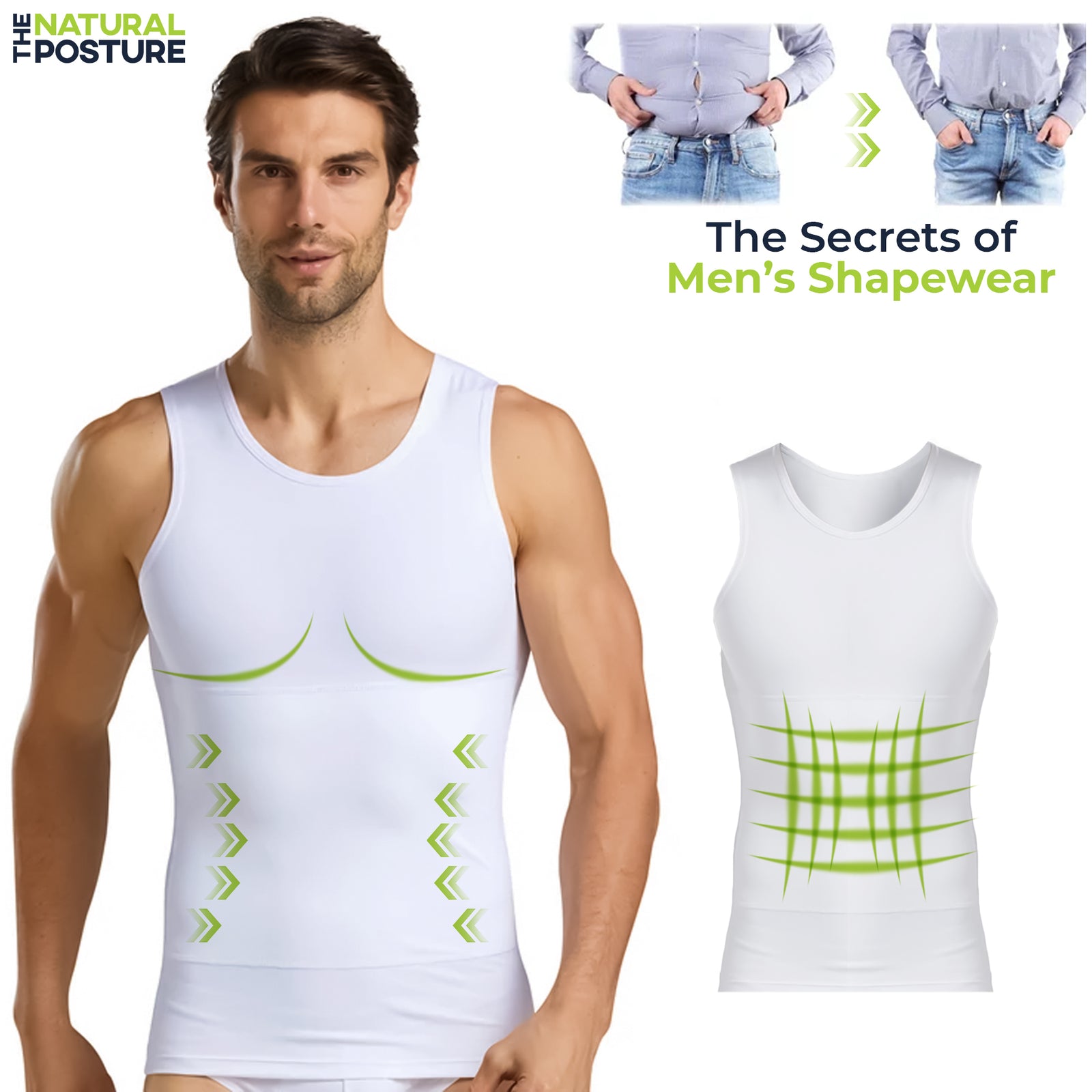 Ultra Slimming Body Shaper Under Shirt - The Natural Posture