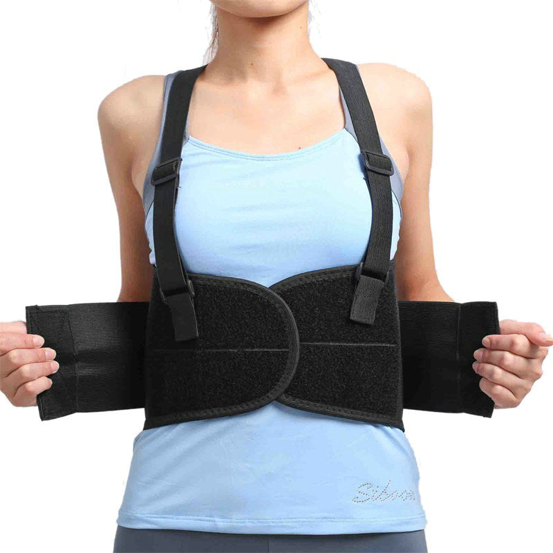 Standard Back Support Belt, Adjustable Suspenders, Small, 28-32 Waist Size