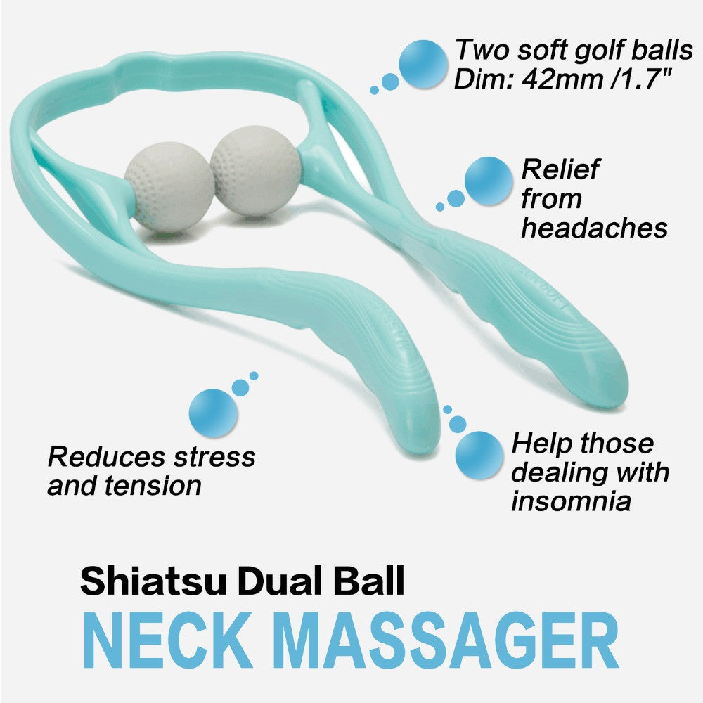 Neck & Shoulder Massager for Stiff Neck, Roller Ball, U Shaped