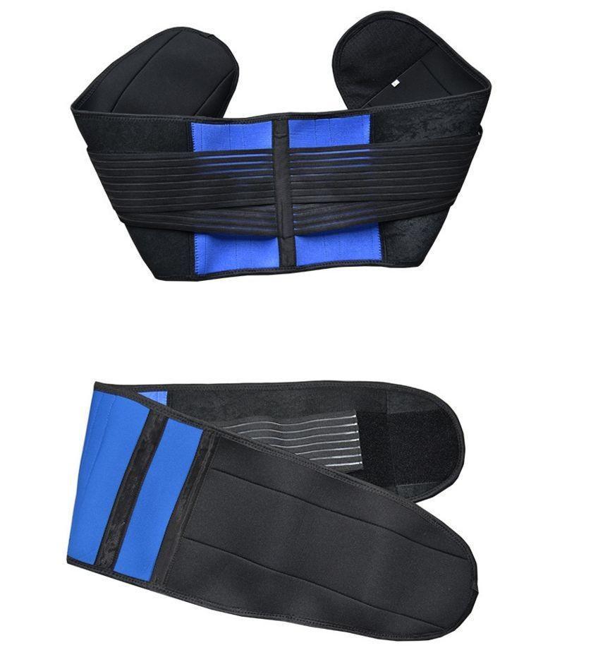 Channo Pack of 2 Straps Lumbar Back Belt for Men and Women Double